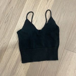 Black brandy Melville knitted top